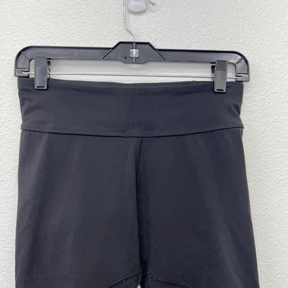 Lululemon black cropped gathered‎ leggings womens solid midrise  Size: 6 - Picture 3 of 7